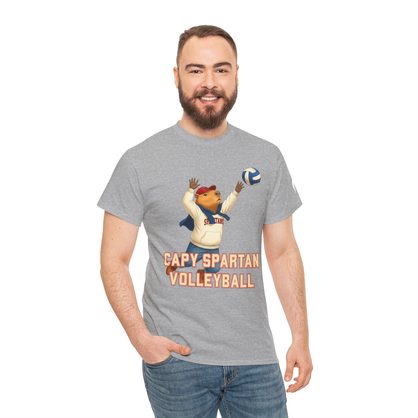 Capy Spartan Volleyball Gildan Tee