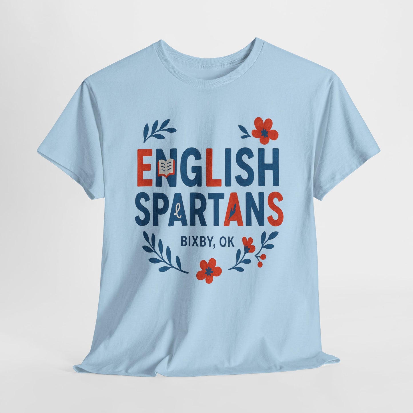 English Floral Spartan Gildan Tee