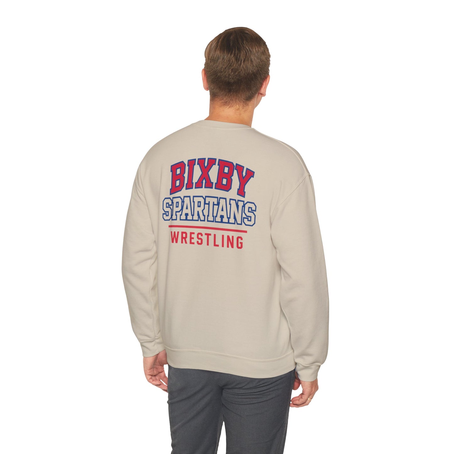 Bixby Spartan Wrestling Gildan Sweatshirt