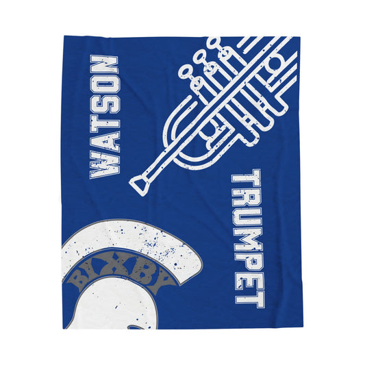 Pride of Bixby Band Trump Velveteen Plush Blanket