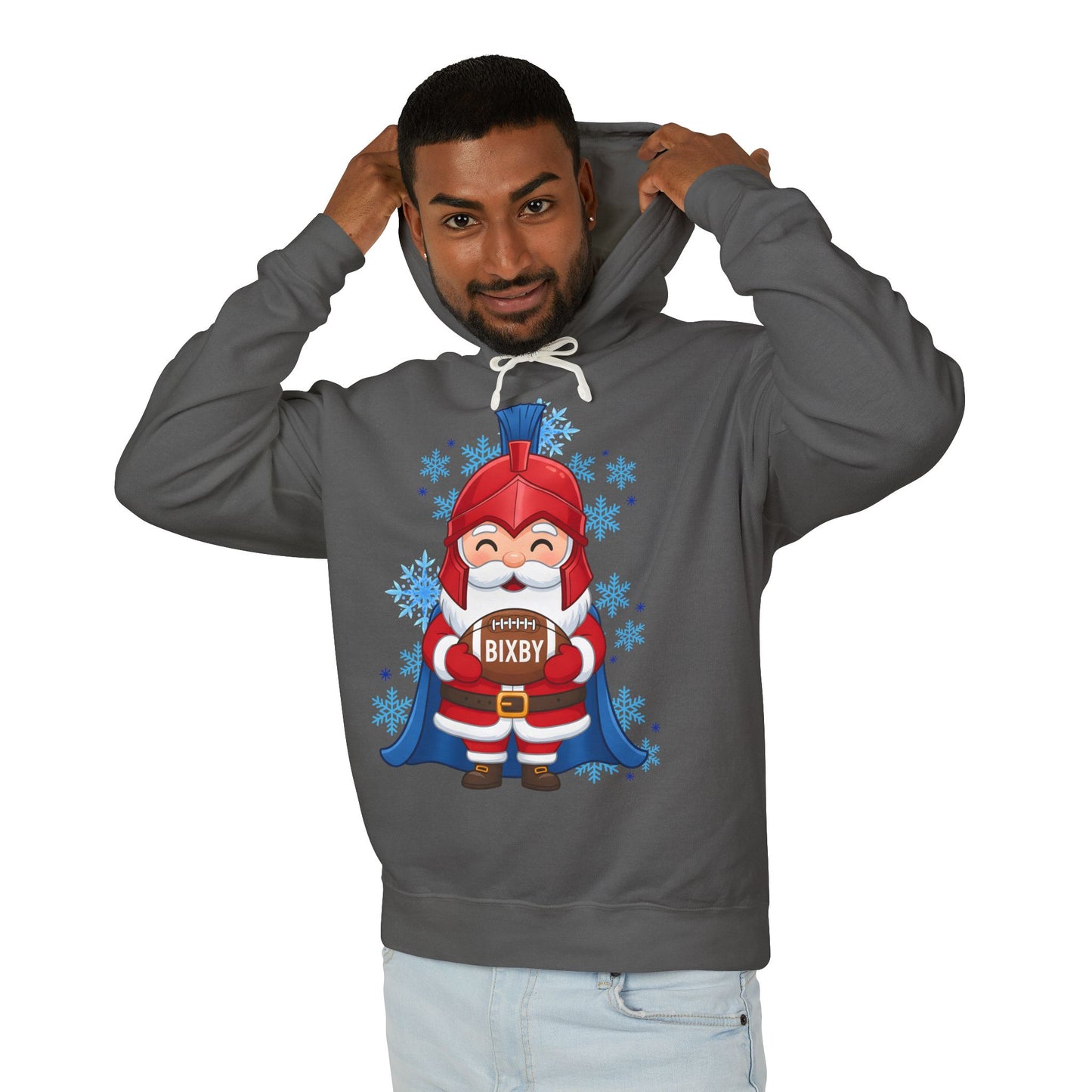 Spartan Football Santa Premium Comfort Colors Hoodie