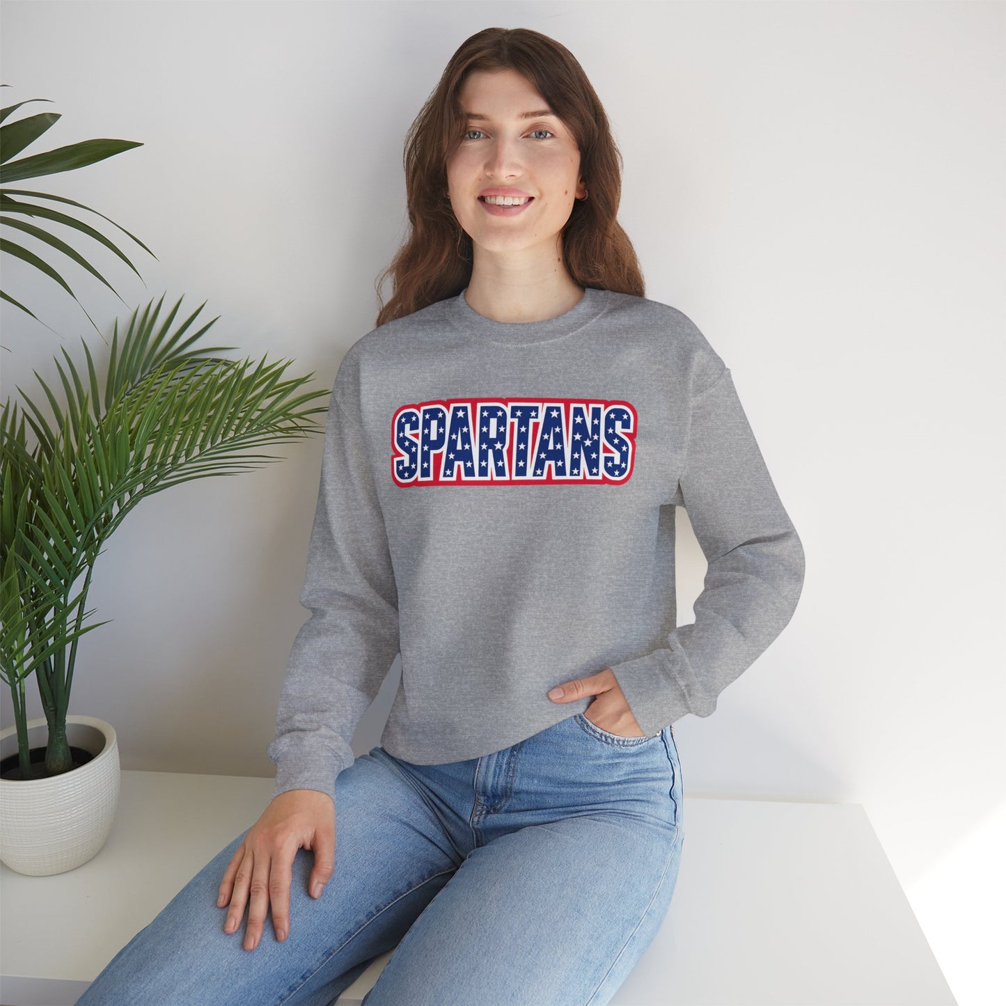 Spartans Patriotic Gildan Sweatshirt