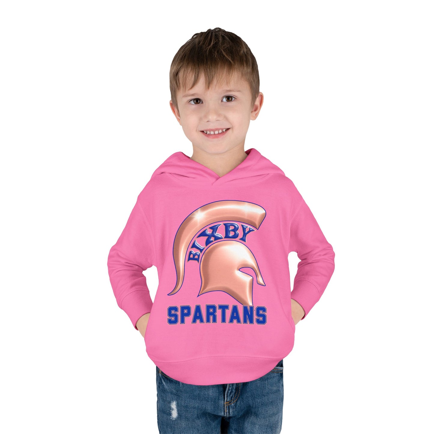 Bixby Spartans Metallic Rose Gold Toddler Rabbit Skins Hoodie