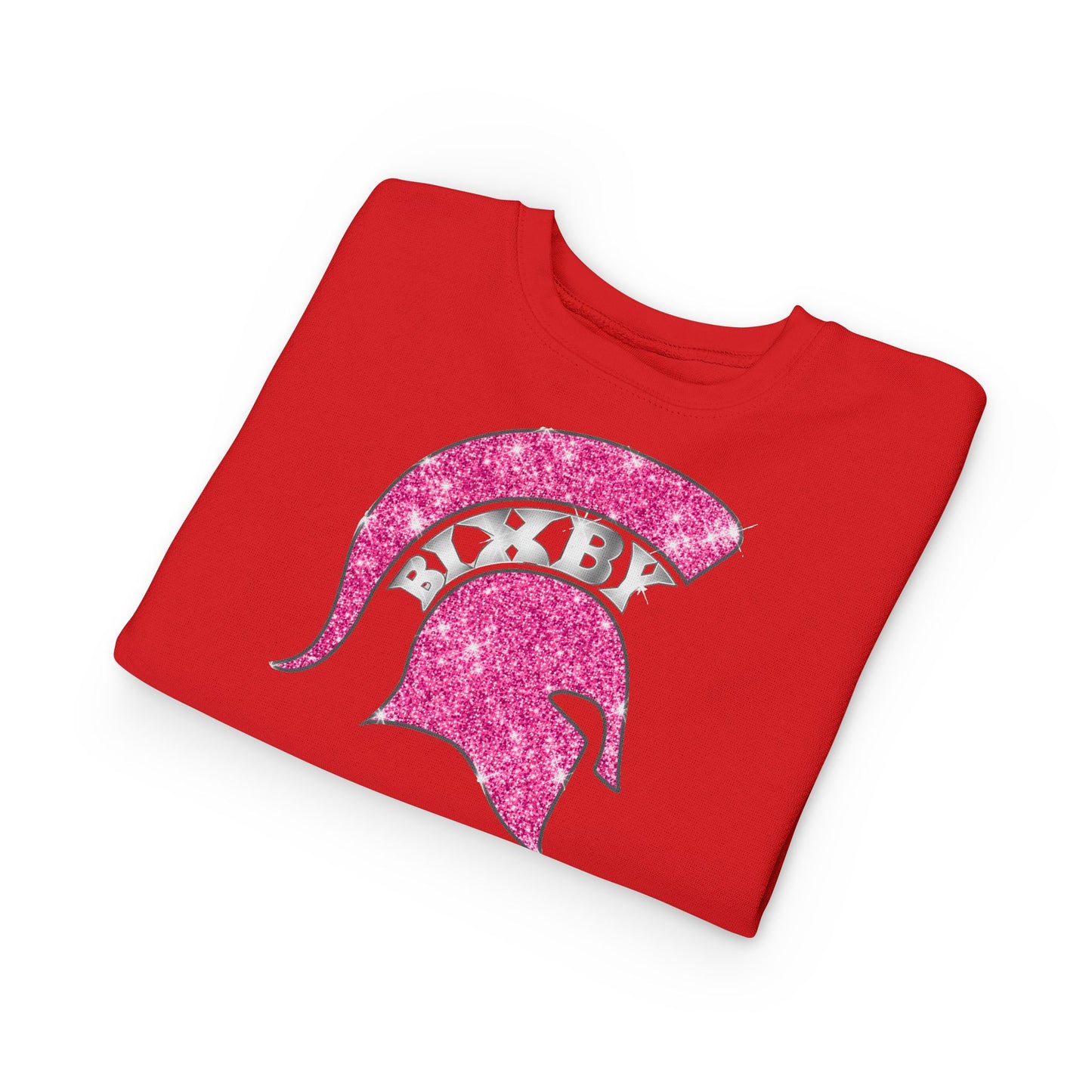 Bixby Spartan Pink Bling Toddler Rabbit Skins Sweatshirt