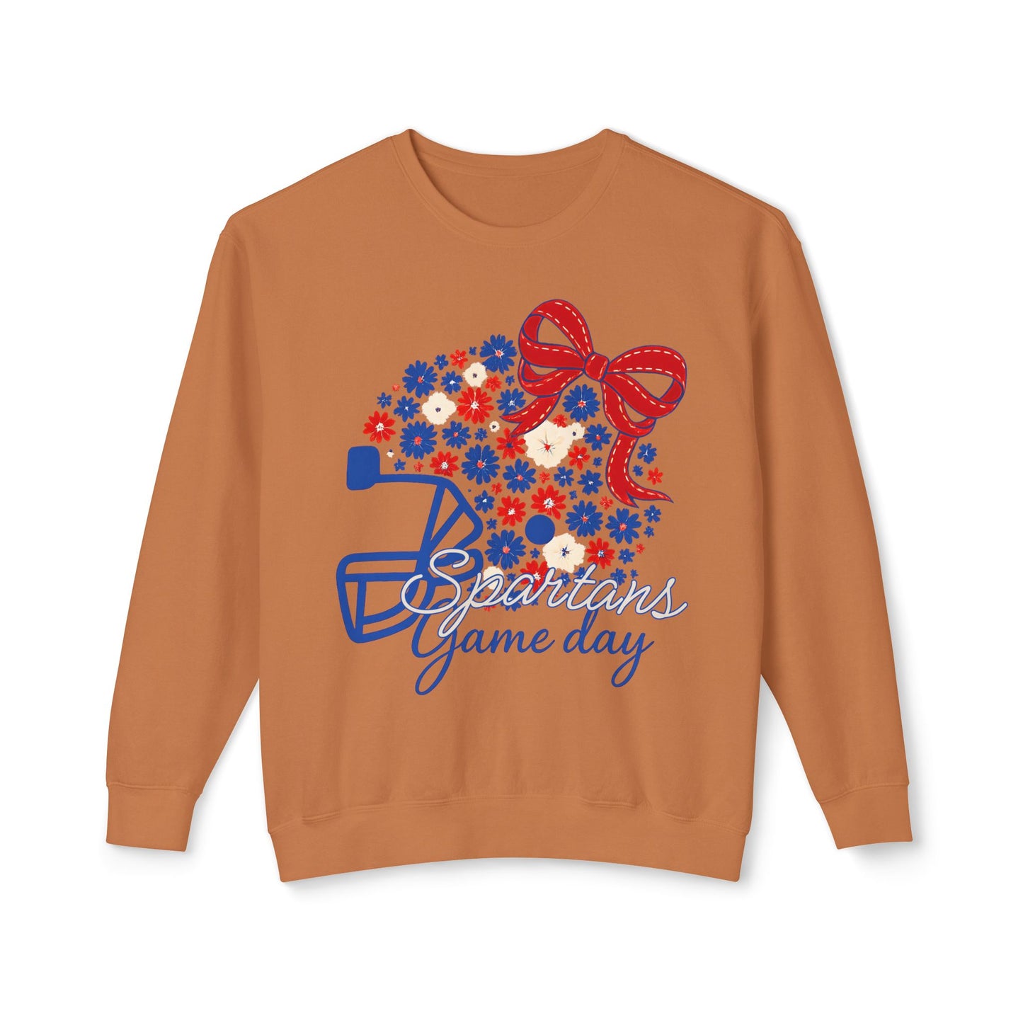 Spartans Floral Helmet Premium Comfort Colors Sweatshirt