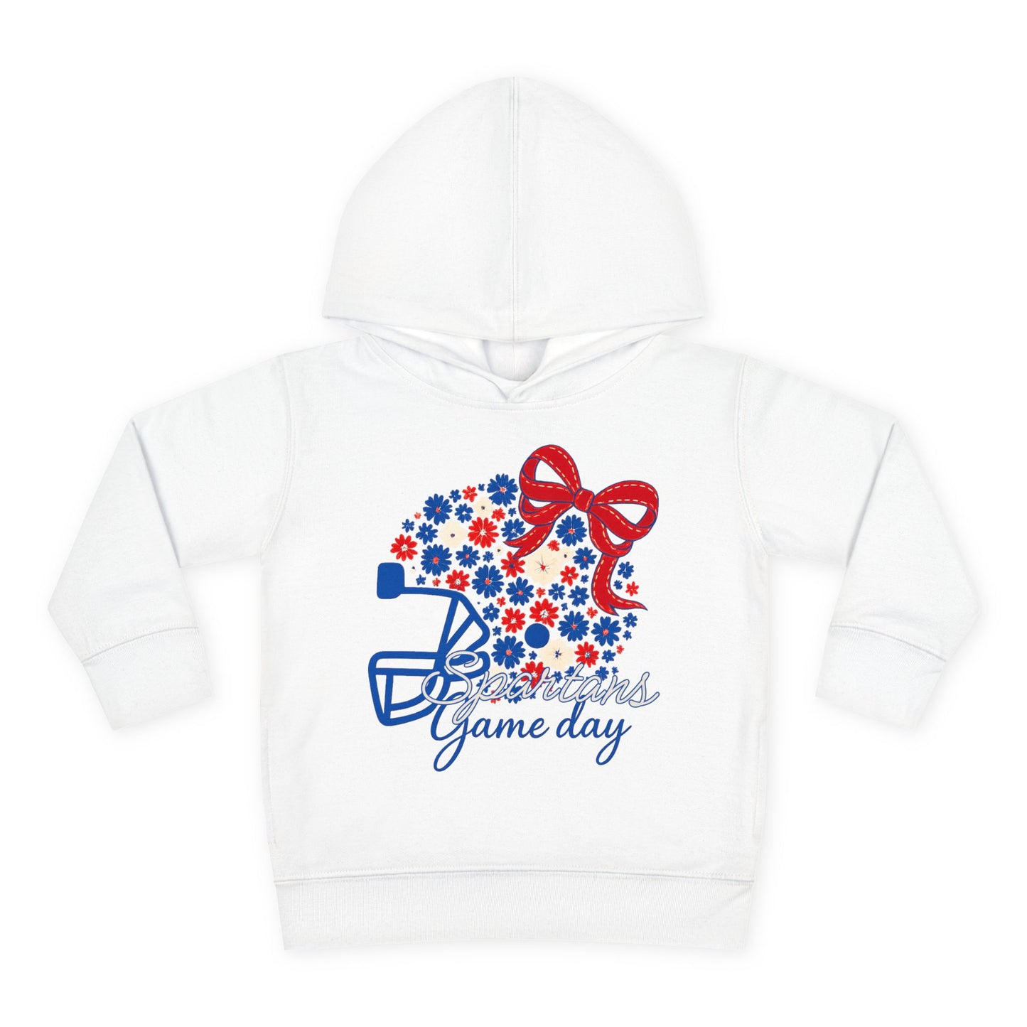 Bixby Spartans Floral Gameday Helmet Toddler Rabbit Skins Hoodie
