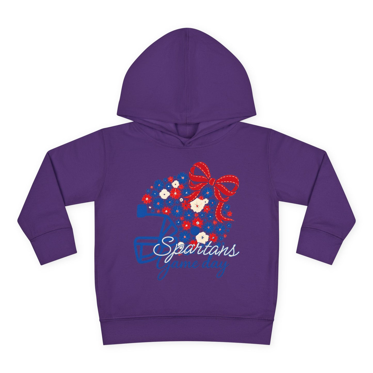 Bixby Spartans Floral Gameday Helmet Toddler Rabbit Skins Hoodie