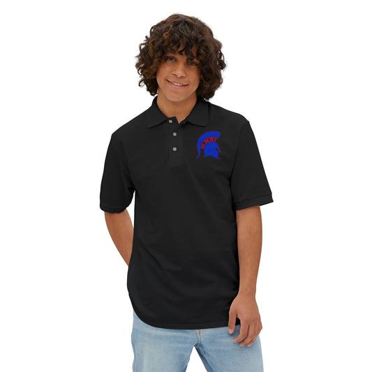 Spartan Blue Logo Jerzees Polo
