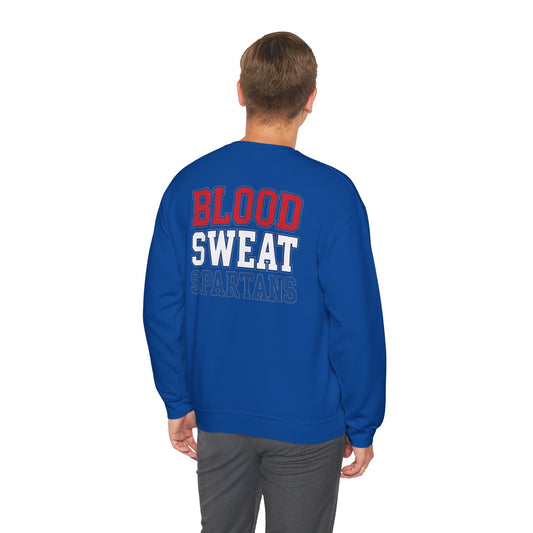 Blood Sweat Spartan Wrestling Gildan Sweatshirt
