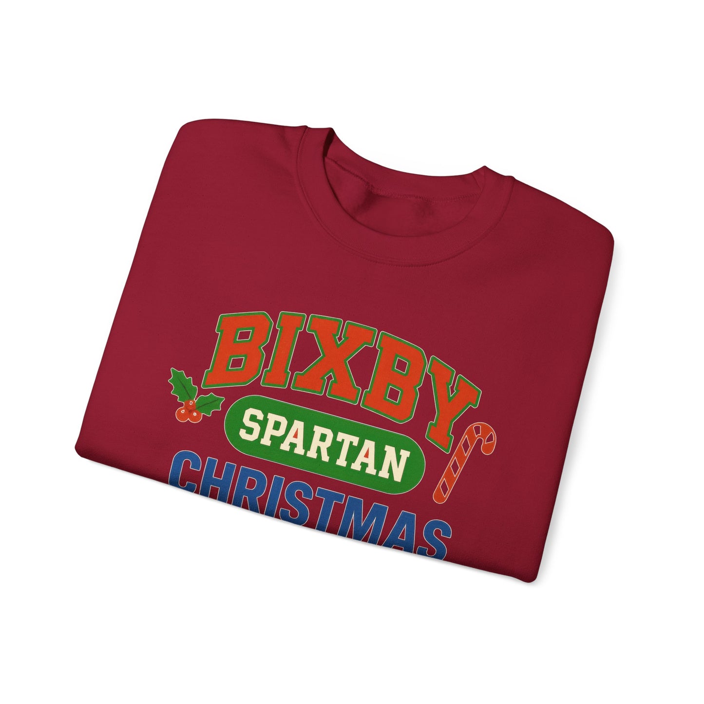 Bixby Spartans Christmas Decor Gildan Sweatshirt