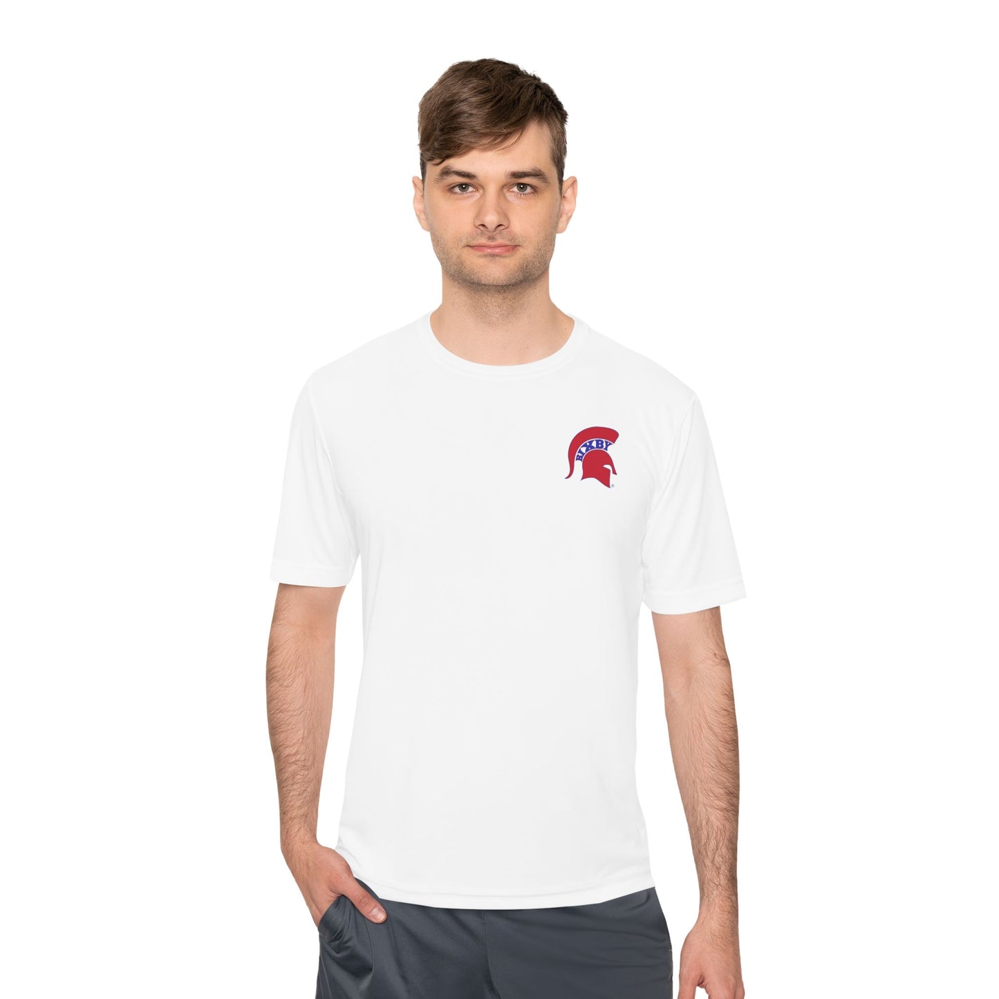 Spartan Red Logo Adult Sport-Tek Tee
