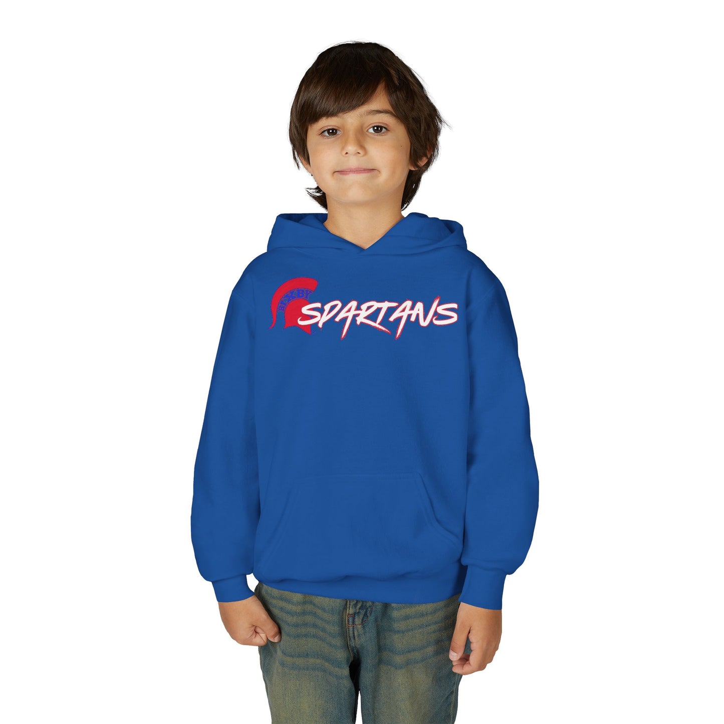 Spartans Red Logo Gildan Hoodie