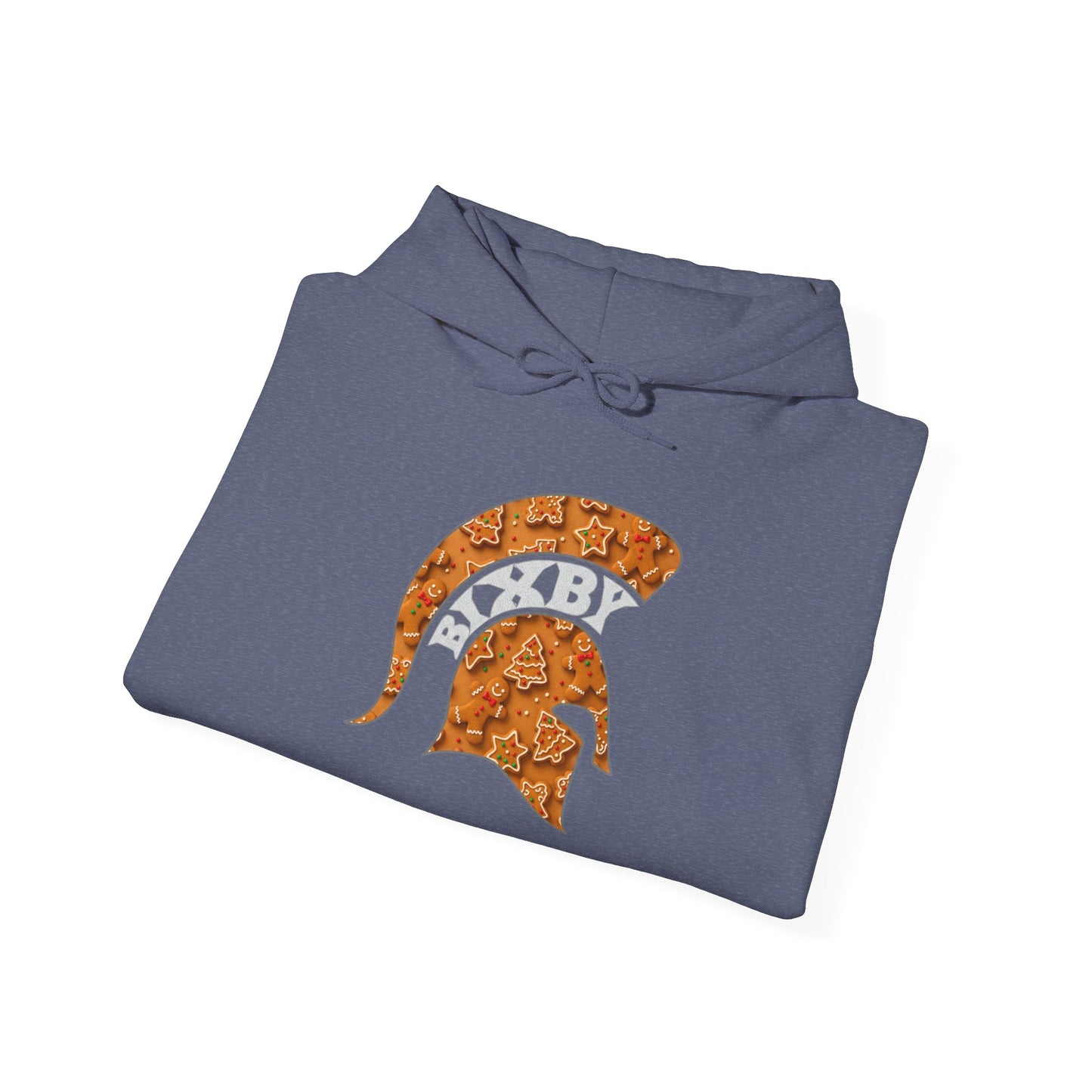 Bixby Spartan Gingerbread Gildan Hoodie