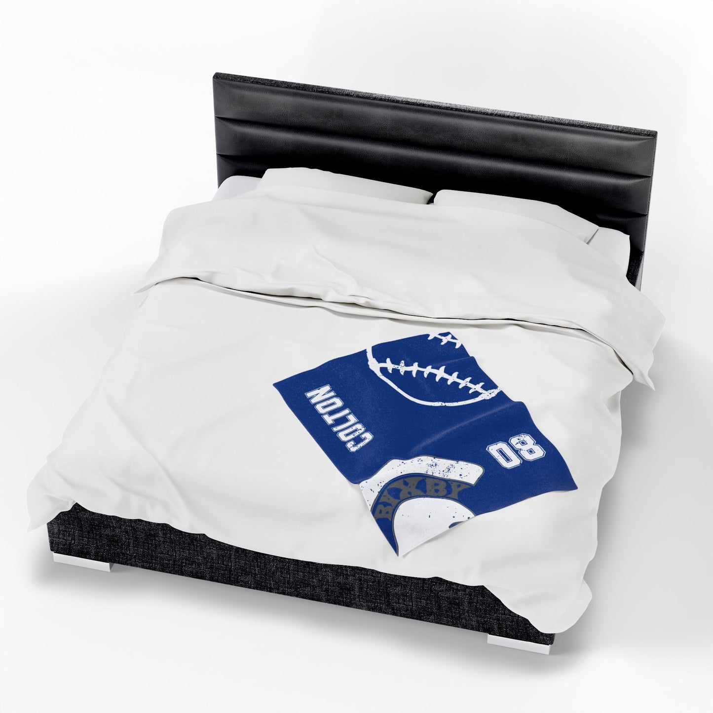 Spartan Baseball Velveteen Plush Blanket - Customized