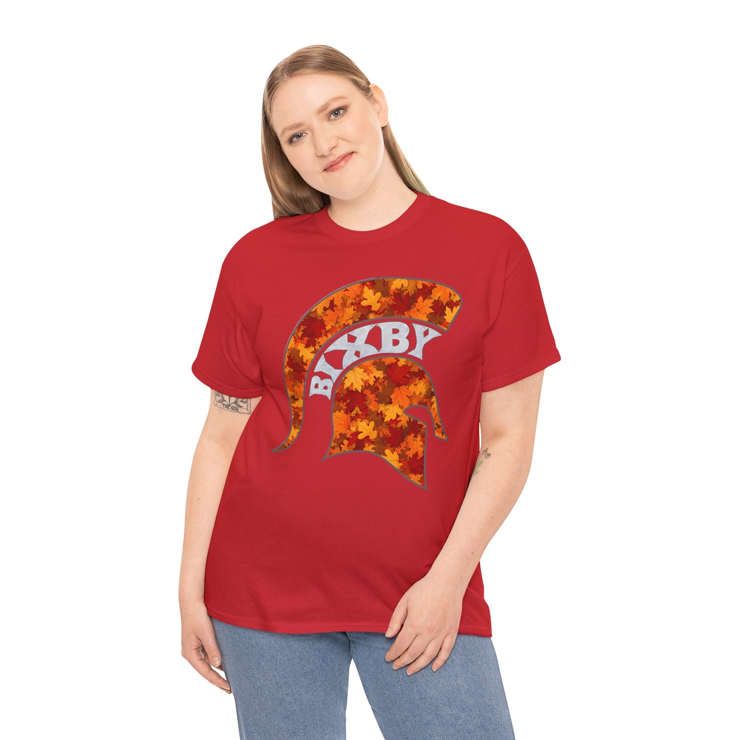 Bixby Spartan Fall Helmet Gildan Tee