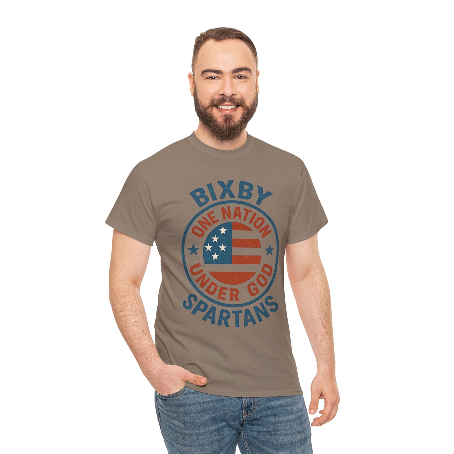 Spartans One Nation Under GOD Gildan Tee