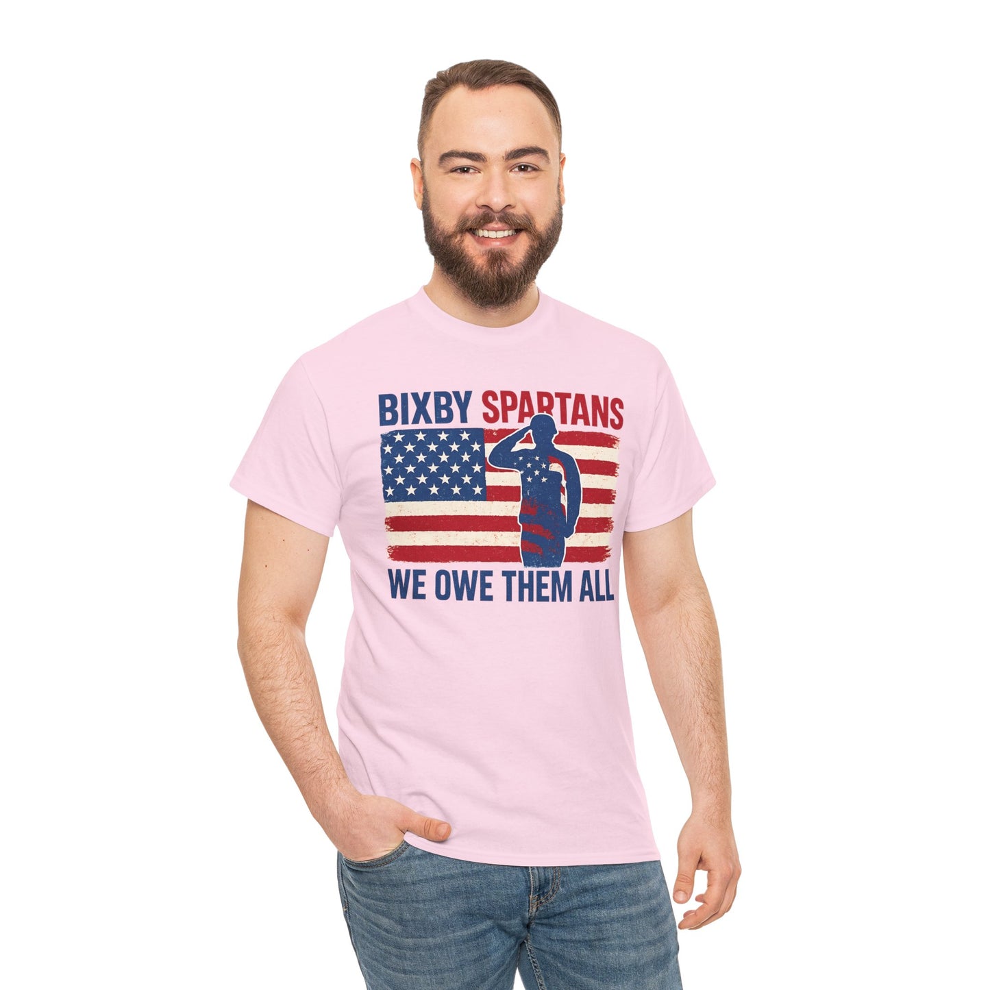 Spartans We Owe Them All Gildan Tee
