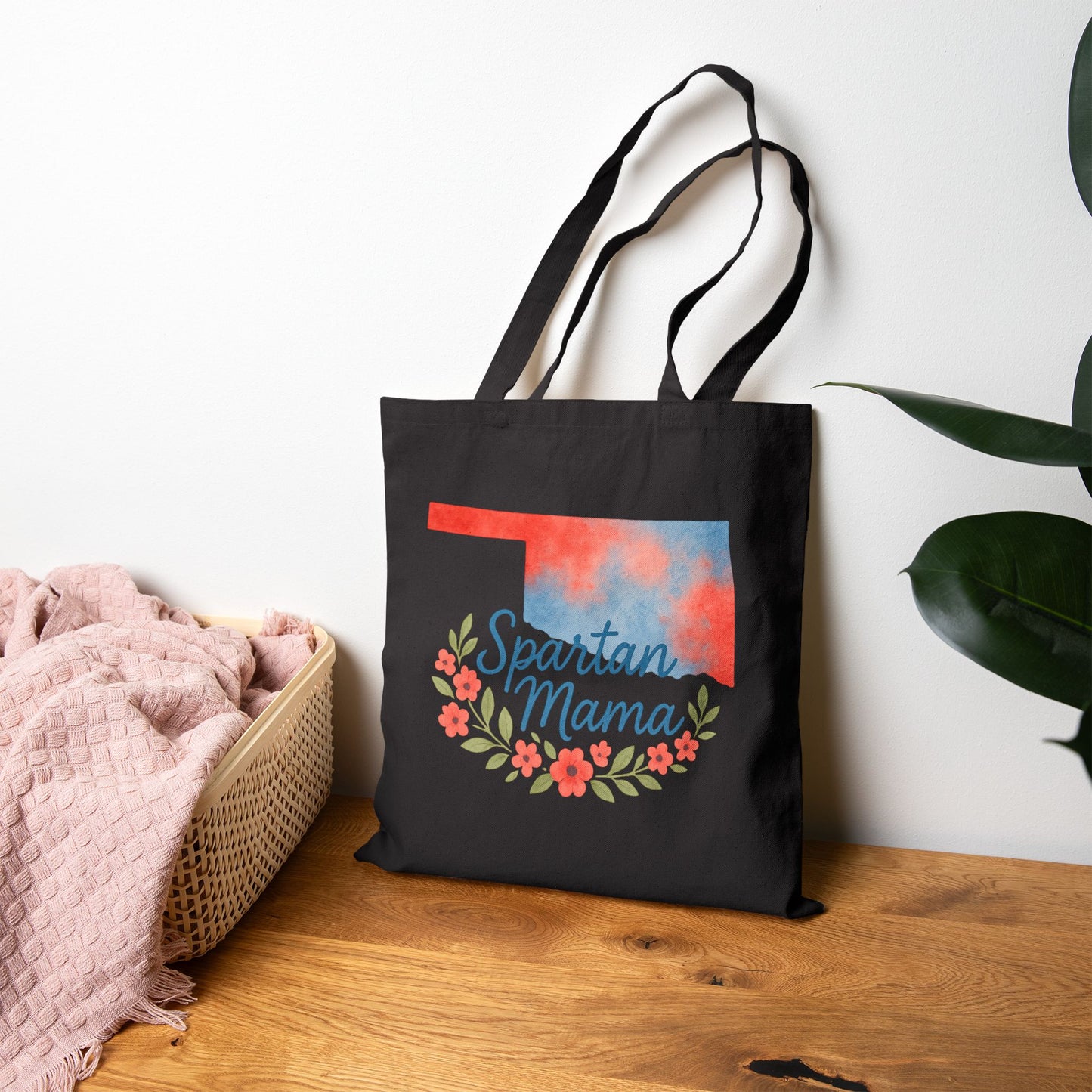 Bixby Spartan Mom Cotton Canvas Tote Bag