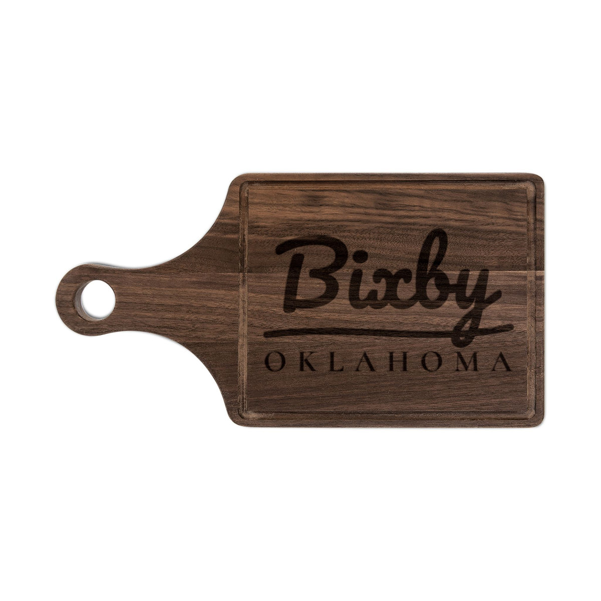 Bixby Garden Script Engraved Cutting Board