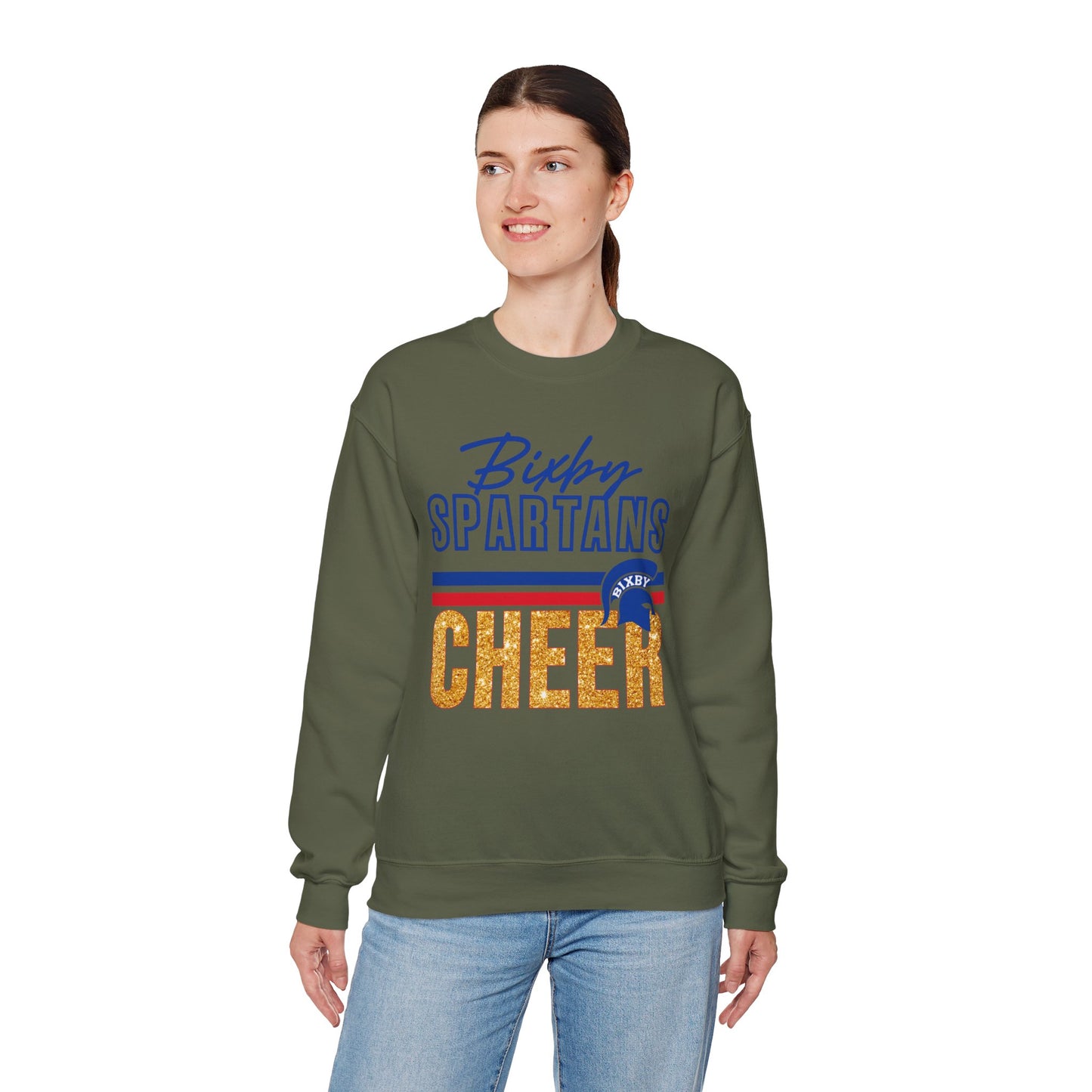 Bixby Spartans Cheer Gildan Sweatshirt