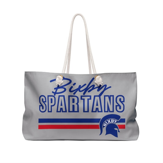 Bixby Spartans Grey Weekender Bag