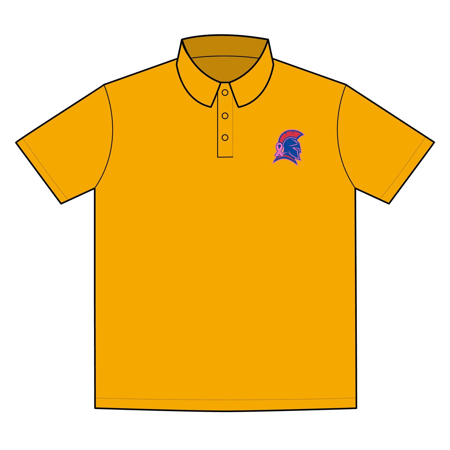 Bixby Spartan Breast Cancer Awareness PosiCharge SportTek Polo