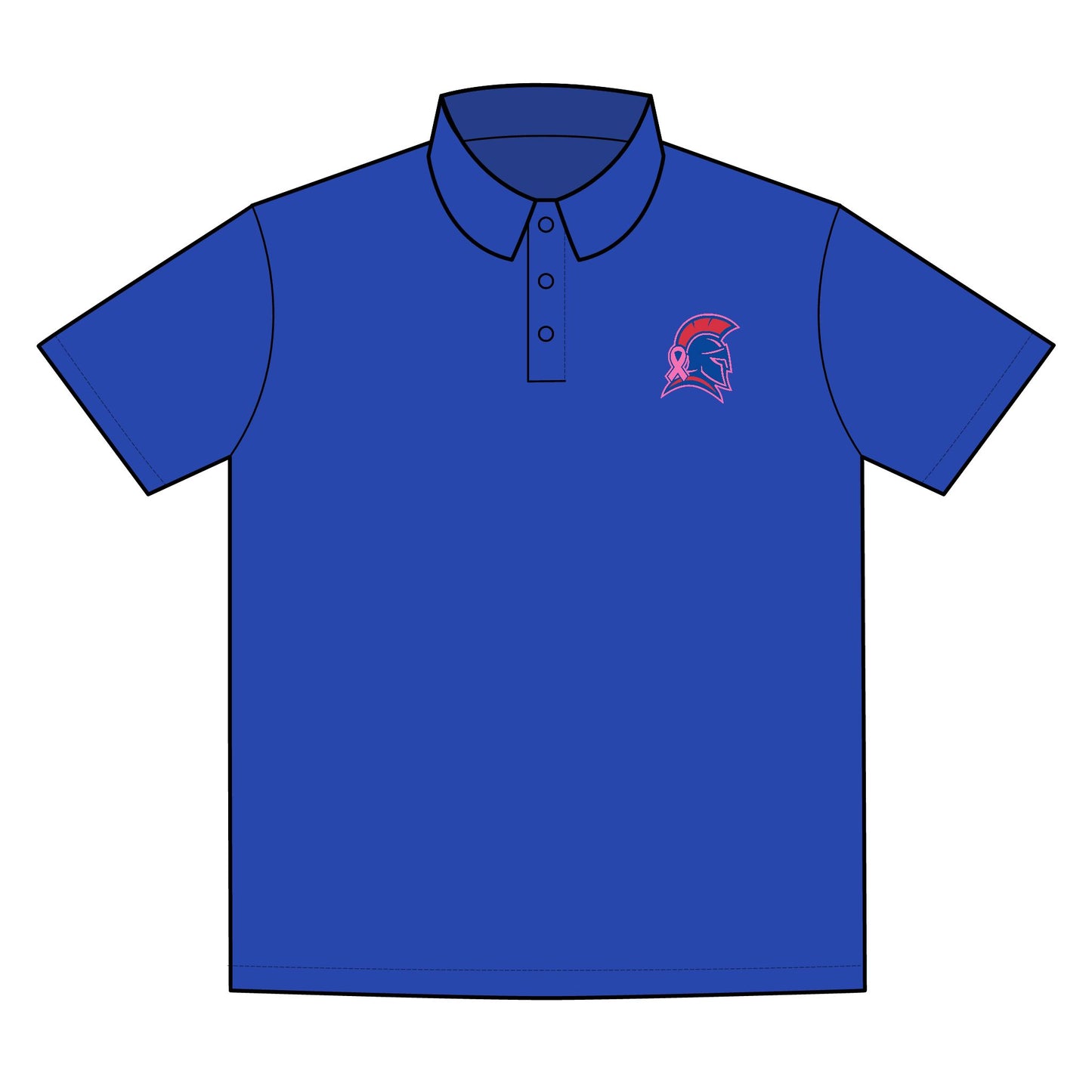 Bixby Spartan Breast Cancer Awareness PosiCharge SportTek Polo