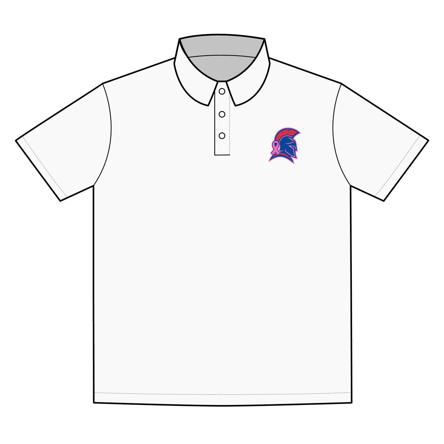 Bixby Spartan Breast Cancer Awareness PosiCharge SportTek Polo