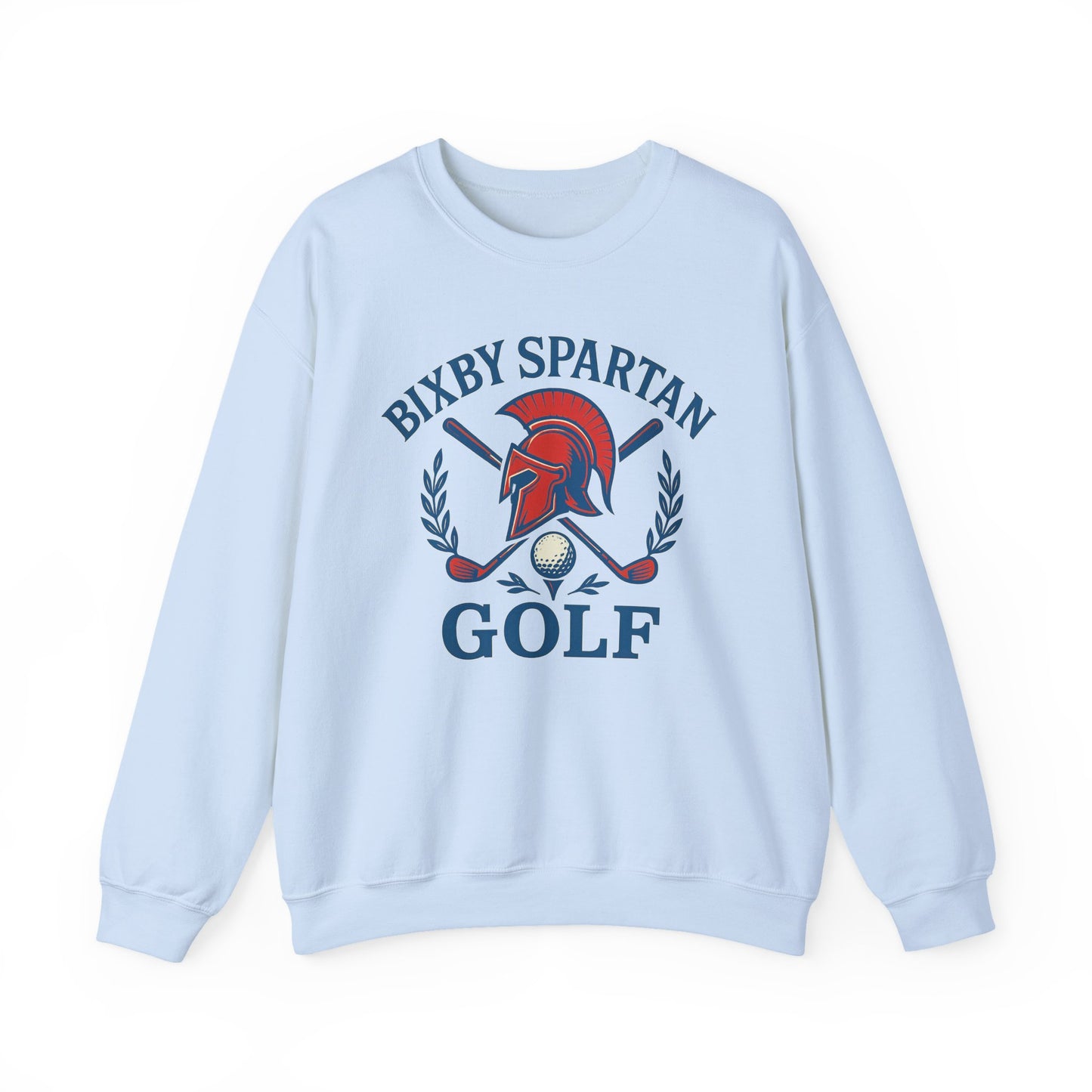 Bixby Spartan Golf Crest Gildan Sweatshirt