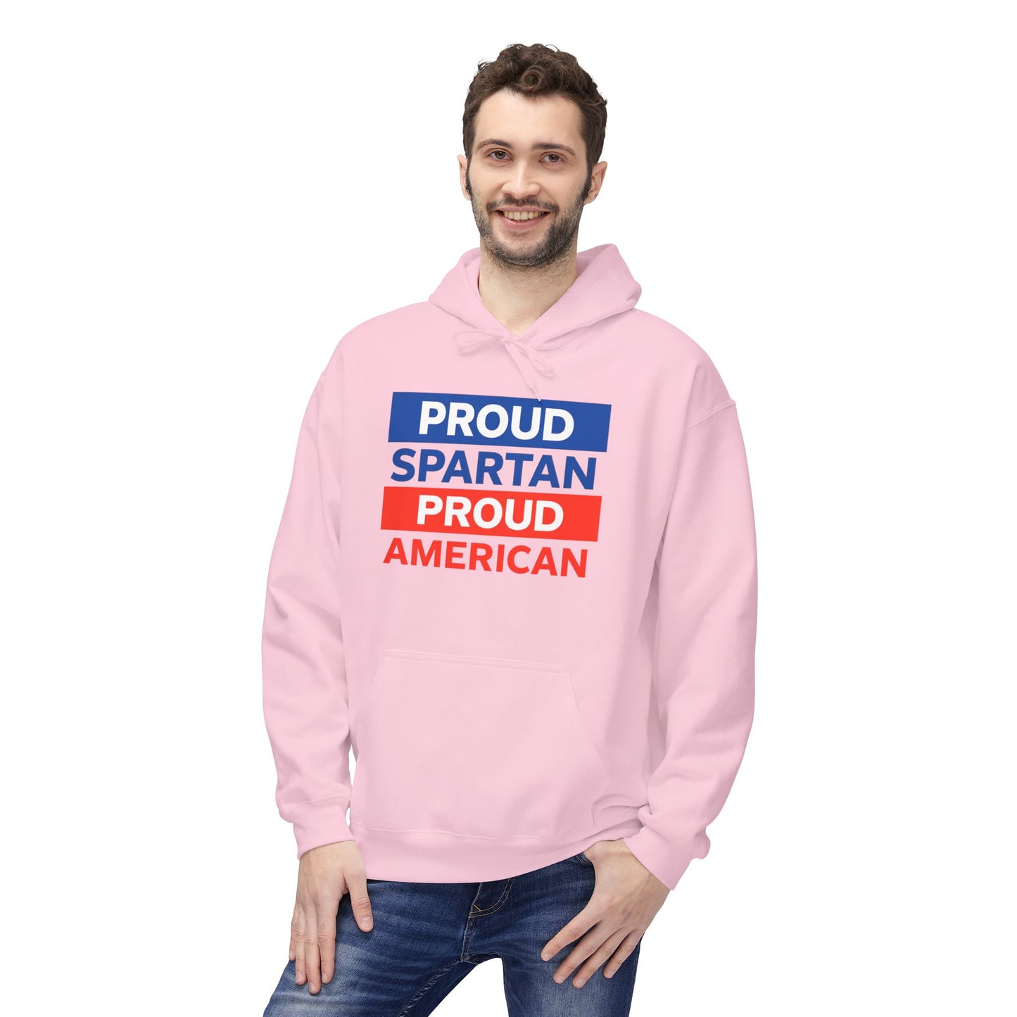 Proud Spartan Proud American Gildan Hoodie