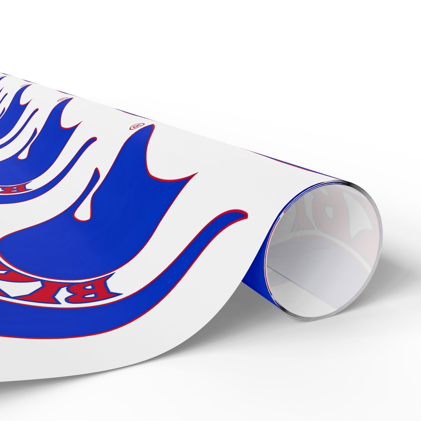 Bixby Spartan Blue Logo Wrapping Paper