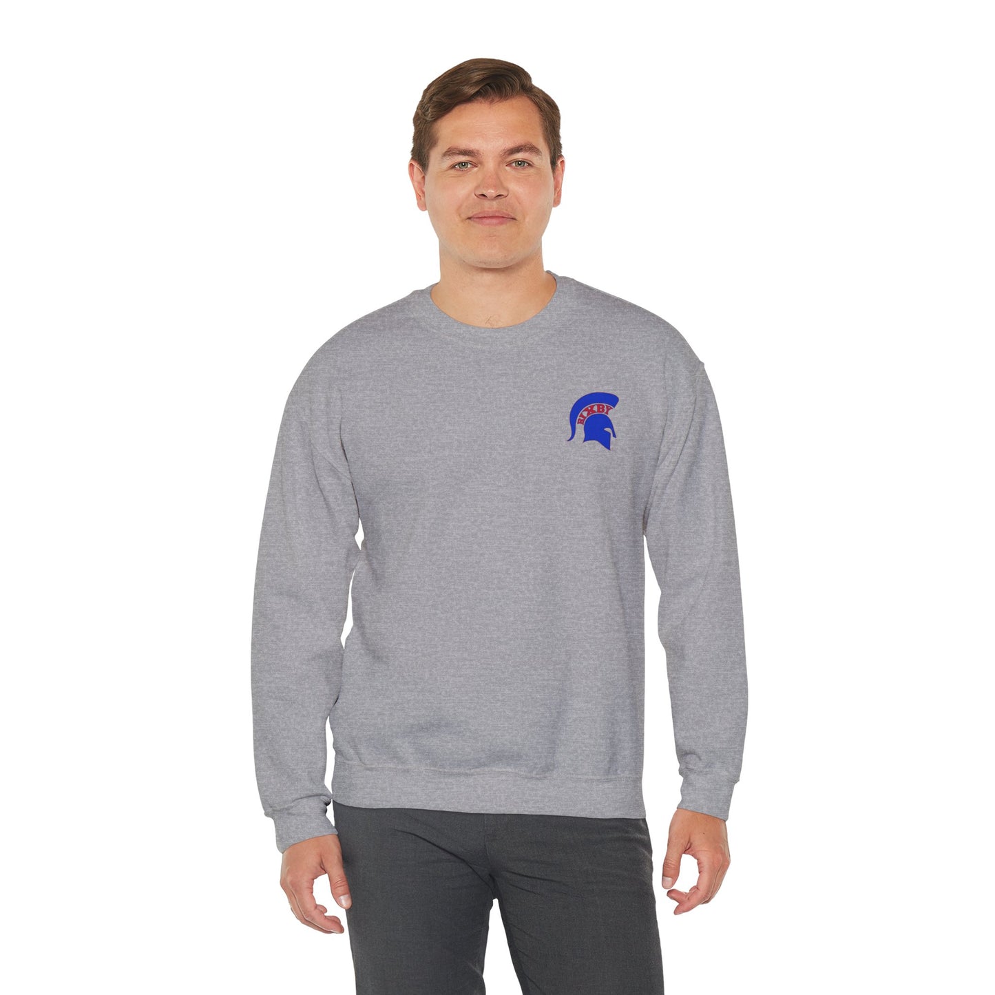 Spartan Blue Logo Gildan Sweatshirt