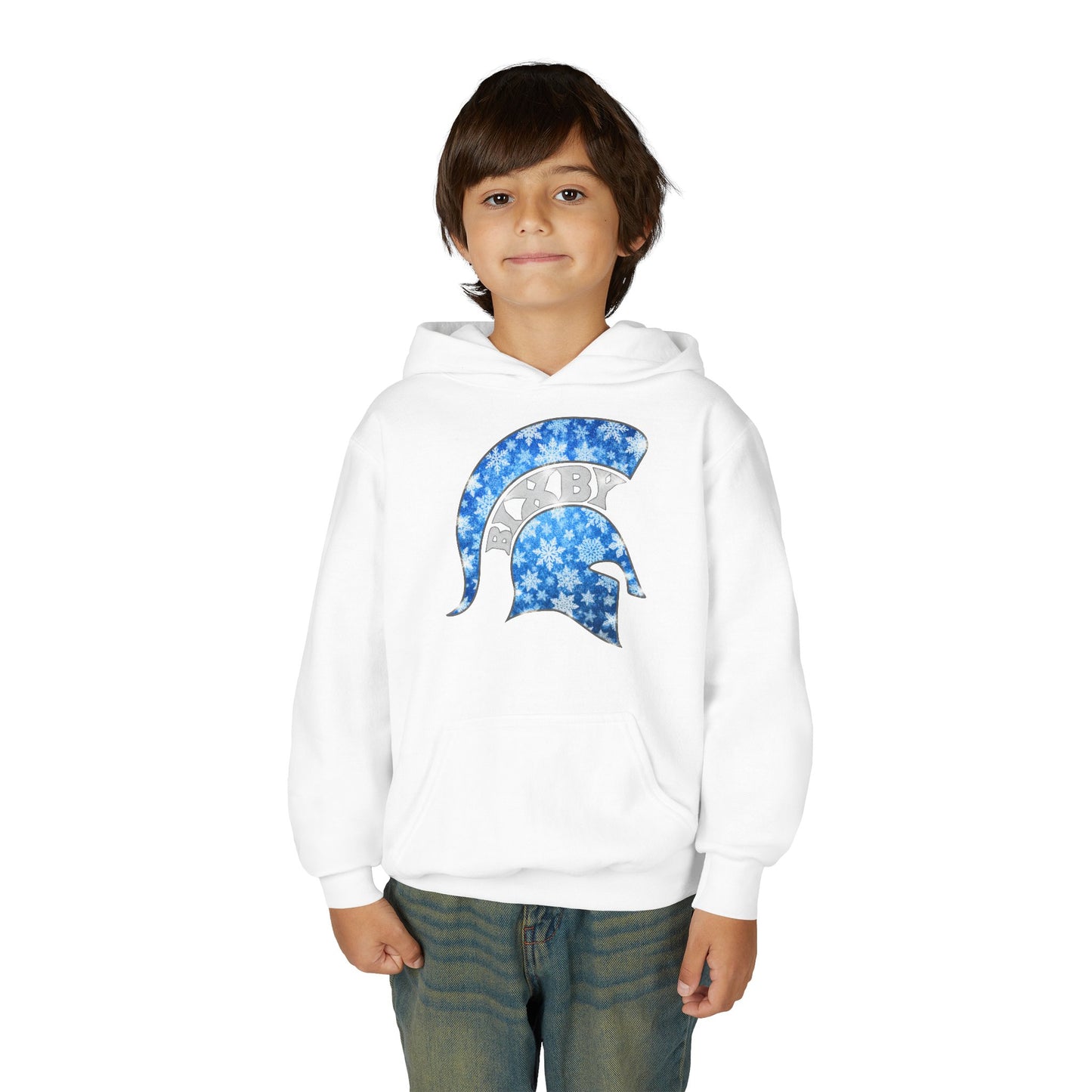 Bixby Spartan Winterfrost Youth Gildan Hoodie
