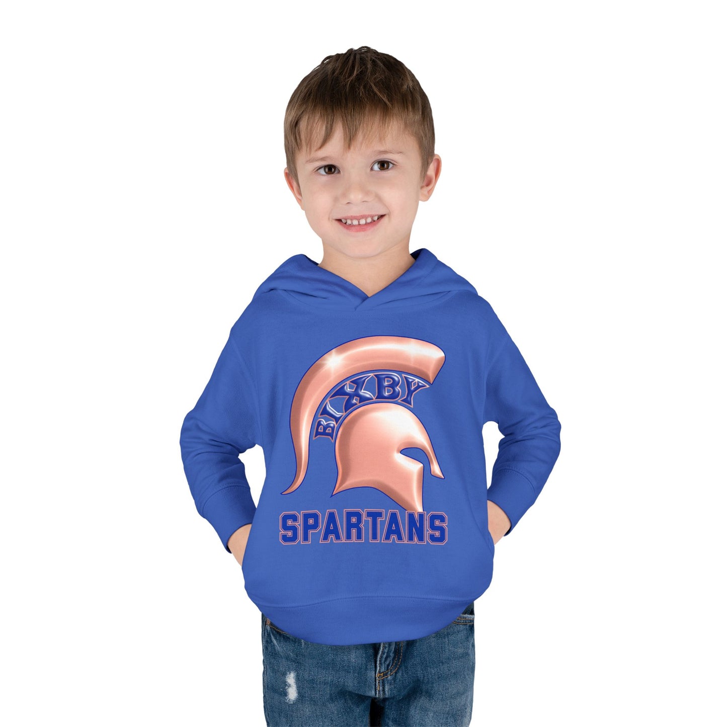 Bixby Spartans Metallic Rose Gold Toddler Rabbit Skins Hoodie