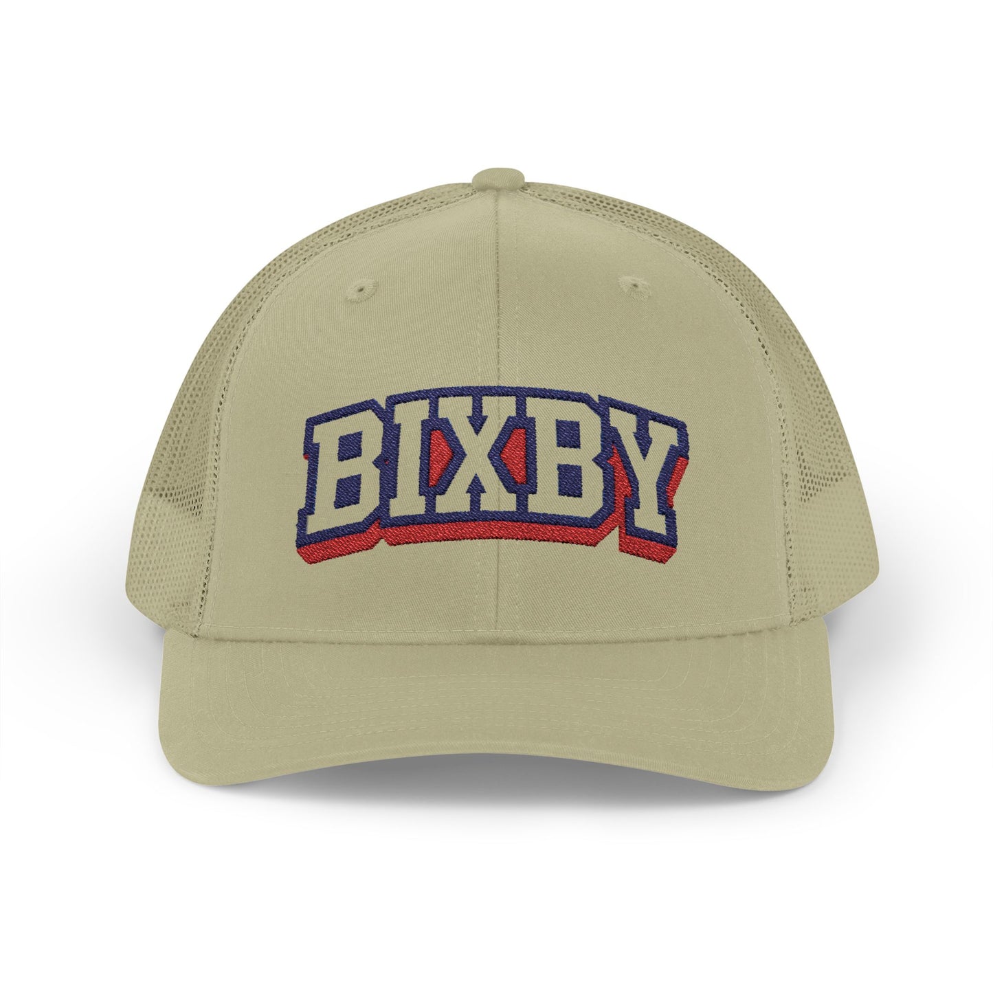 Bixby Raised Letter Embroidered Trucker Snapback