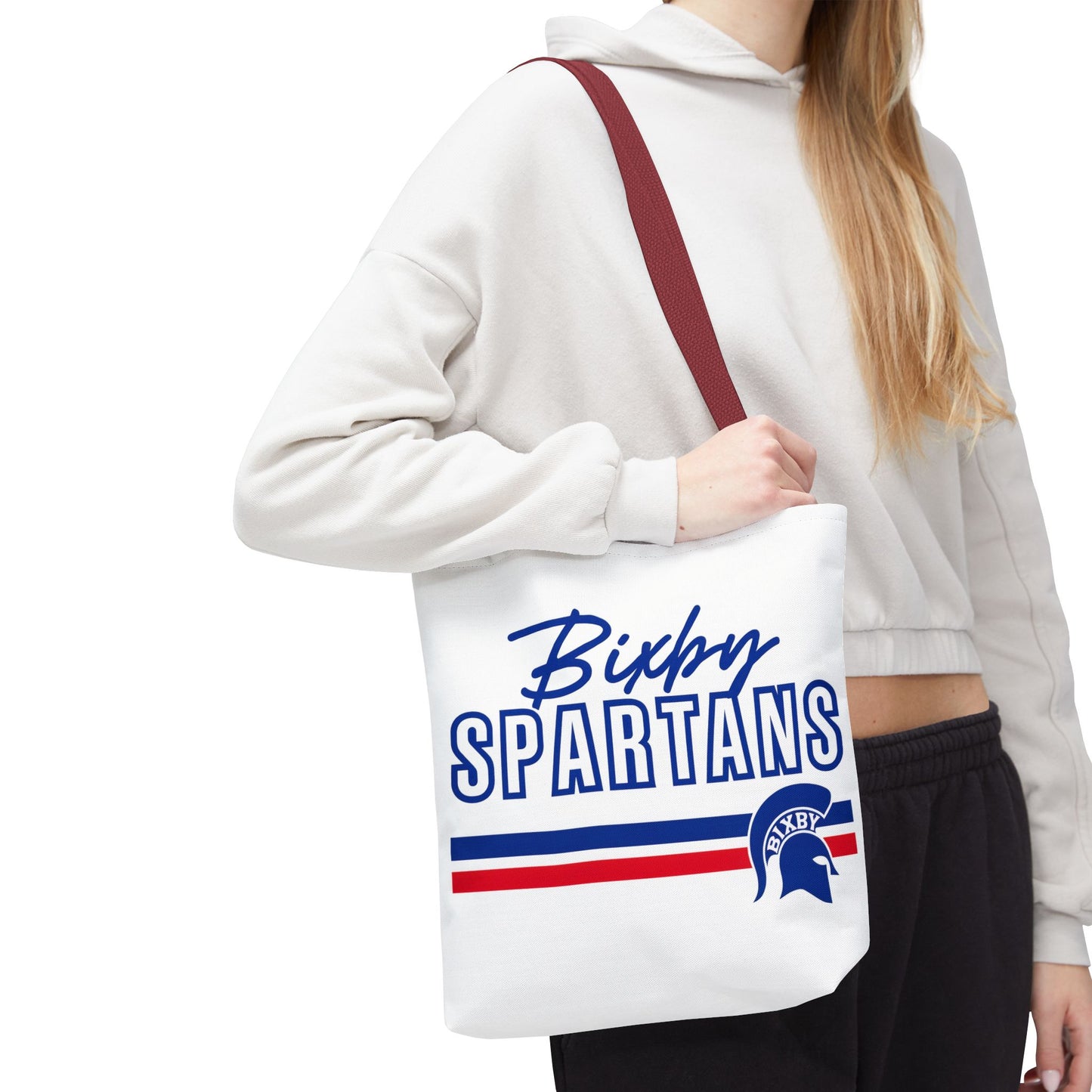 Bixby Spartans Polyester Tote Bag