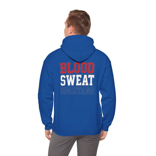 Blood Sweat Spartan Wrestling Gildan Hoodie