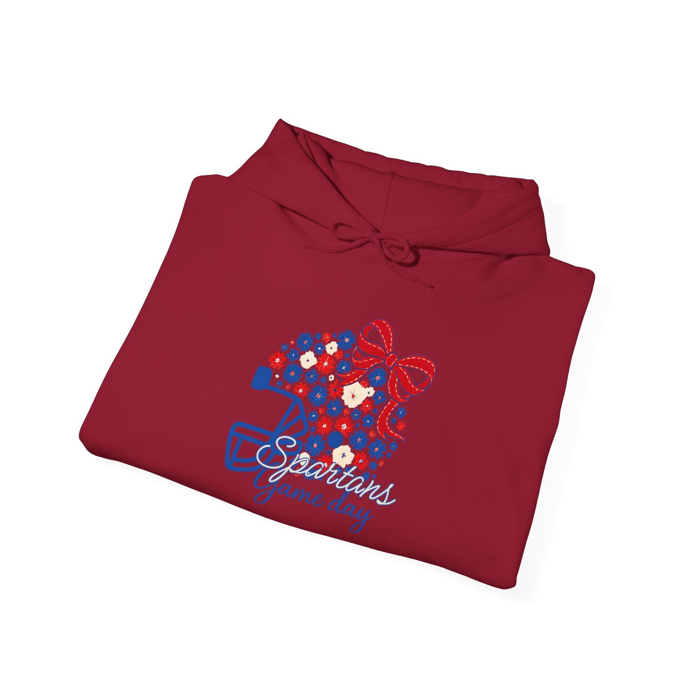 Bixby Spartans Floral Helmet Gameday Hoodie