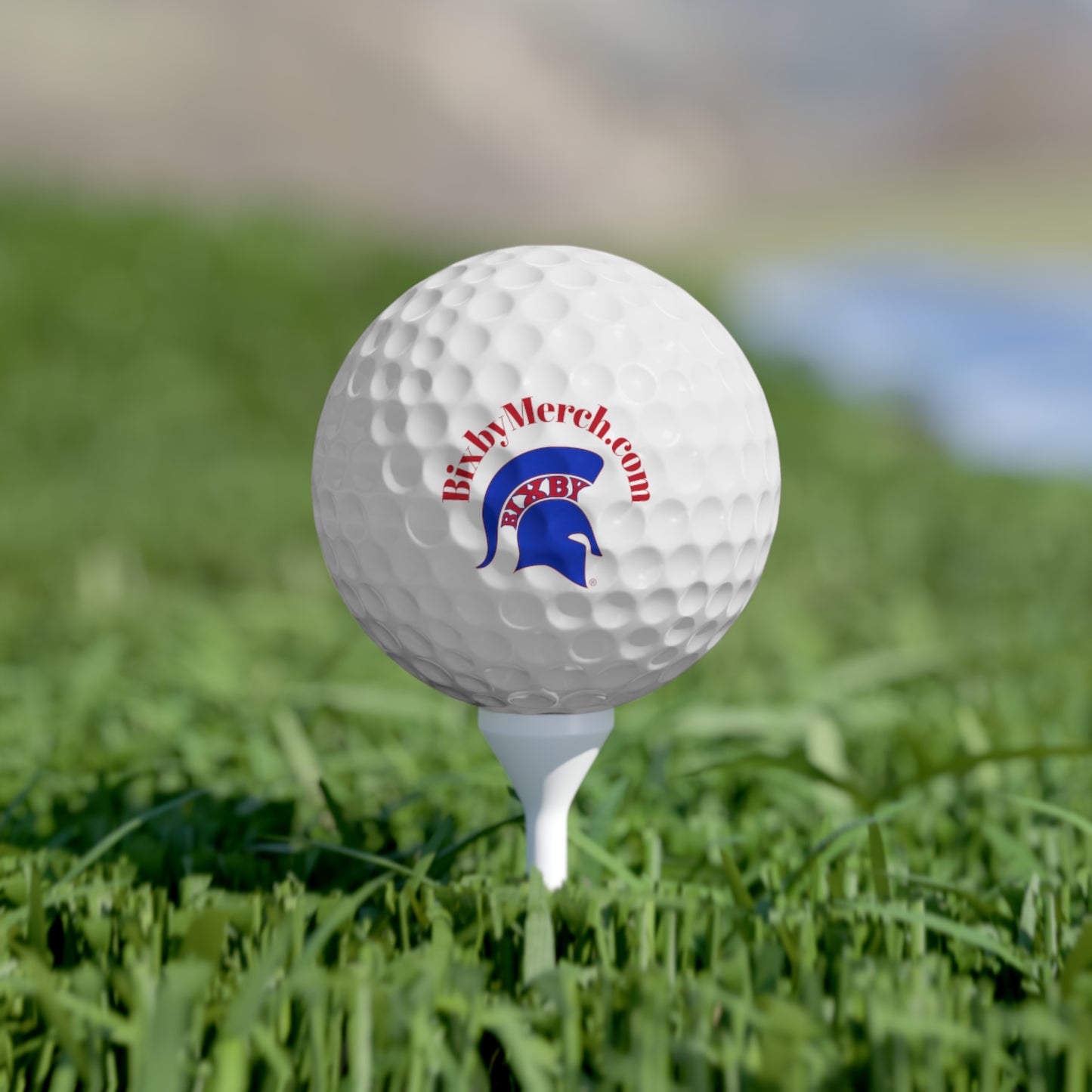 Spartan Blue Logo Golf Ball 6-Pack