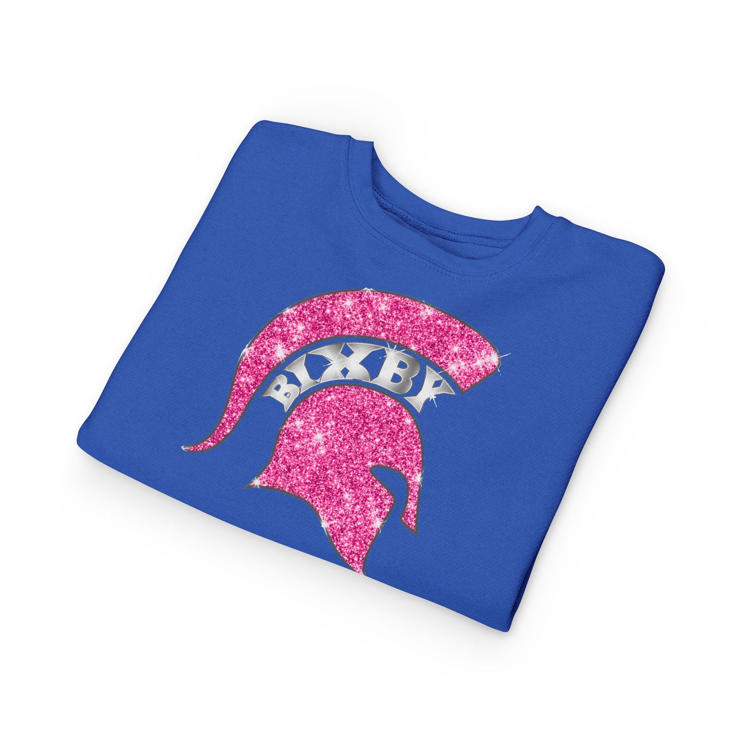 Bixby Spartan Pink Bling Toddler Rabbit Skins Sweatshirt
