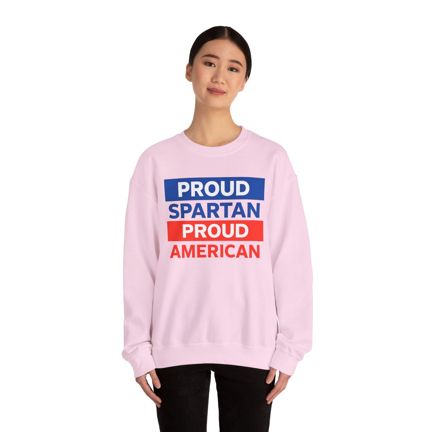 Proud Spartan Proud American Gildan Sweatshirt