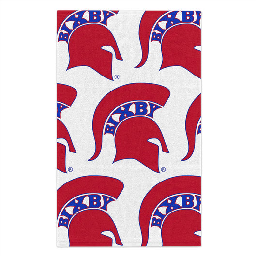 Red Spartan Logo Rally Towel
