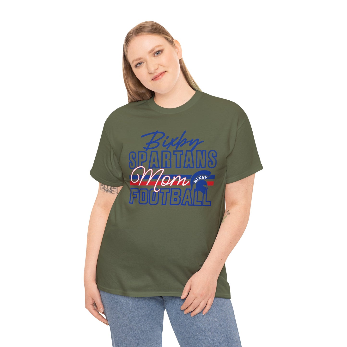 Bixby Spartans Football Mom Gildan Tee