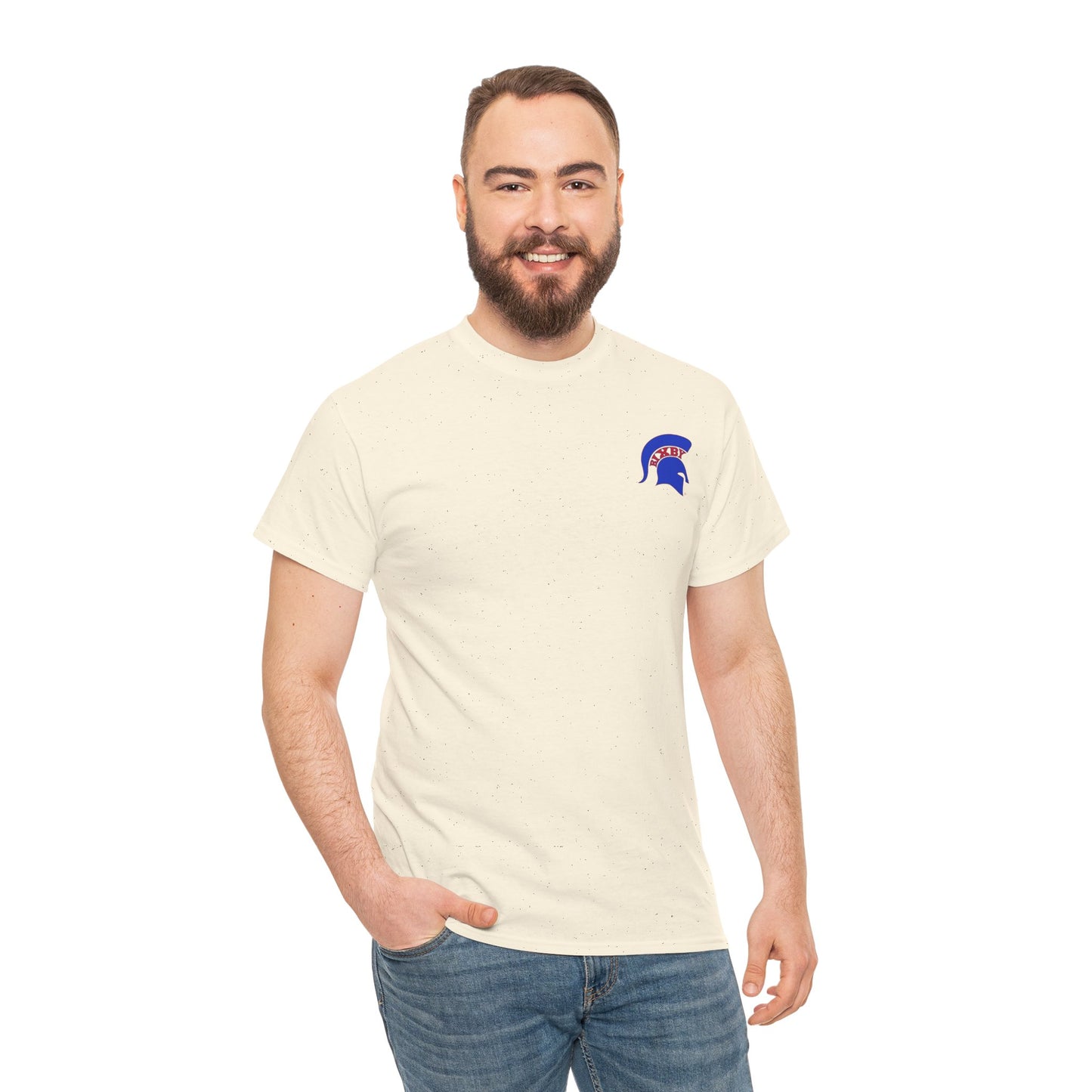 Spartan Blue Logo Gildan Tee