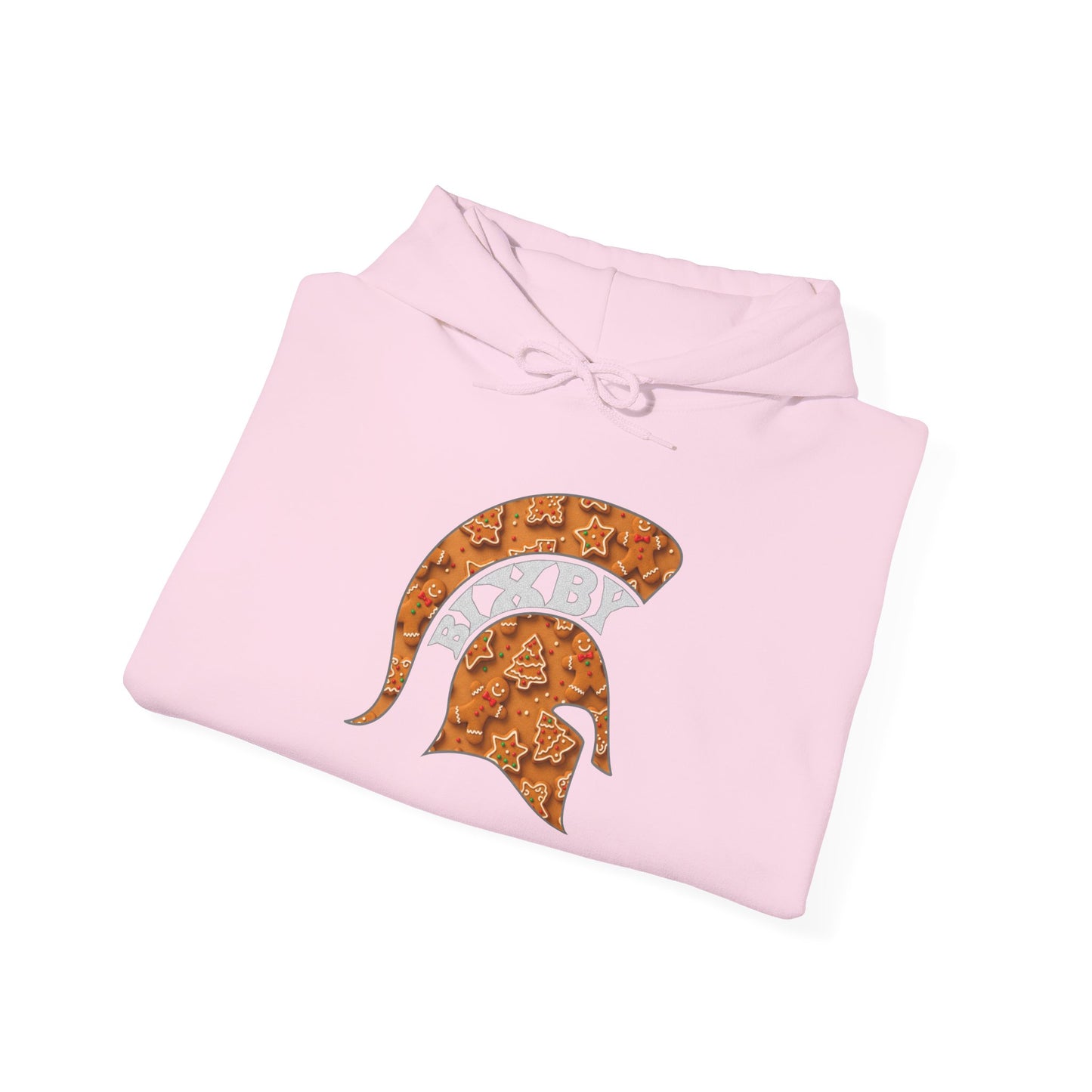 Bixby Spartan Gingerbread Gildan Hoodie