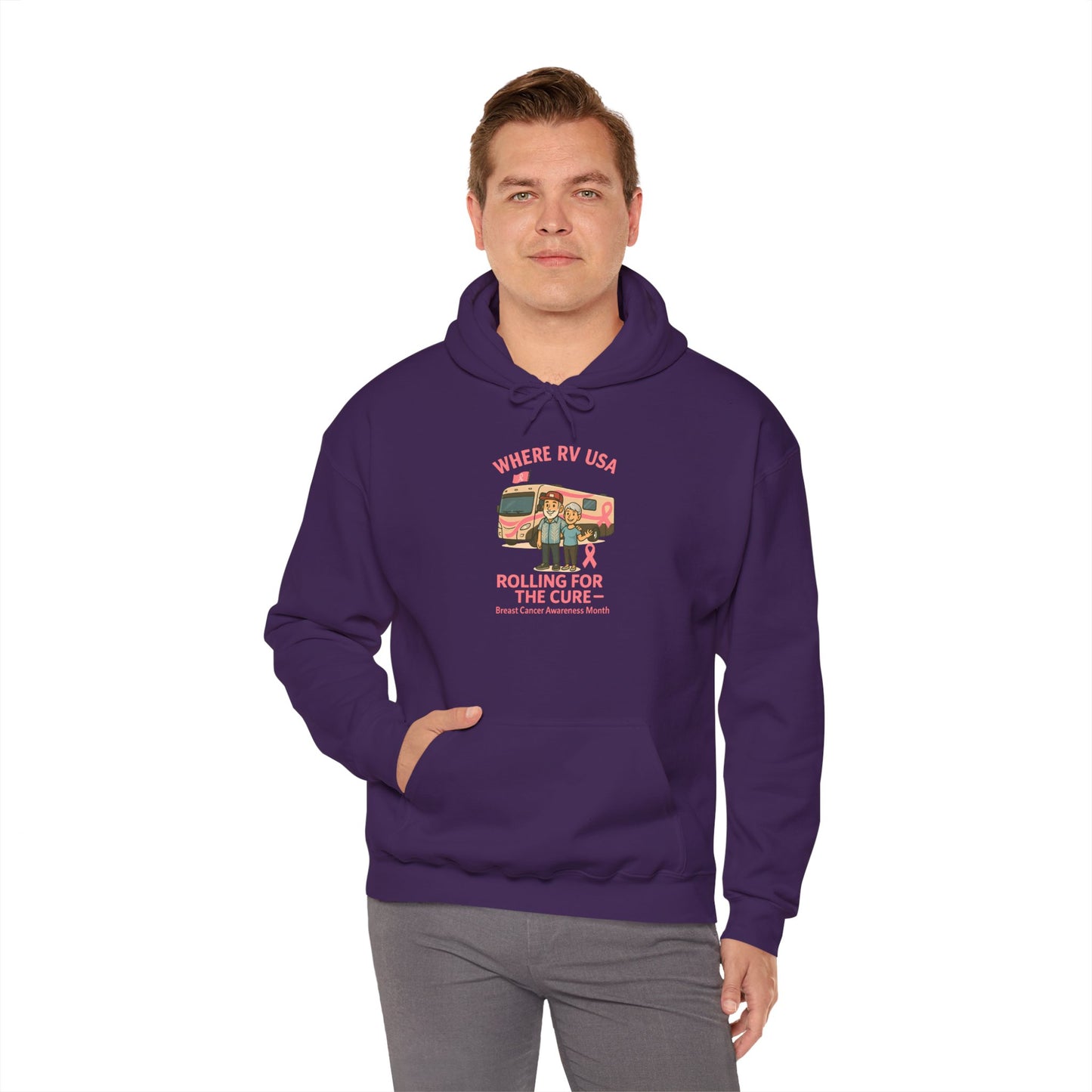 Where RV USA Breast Cancer Awareness Gildan Hoodie