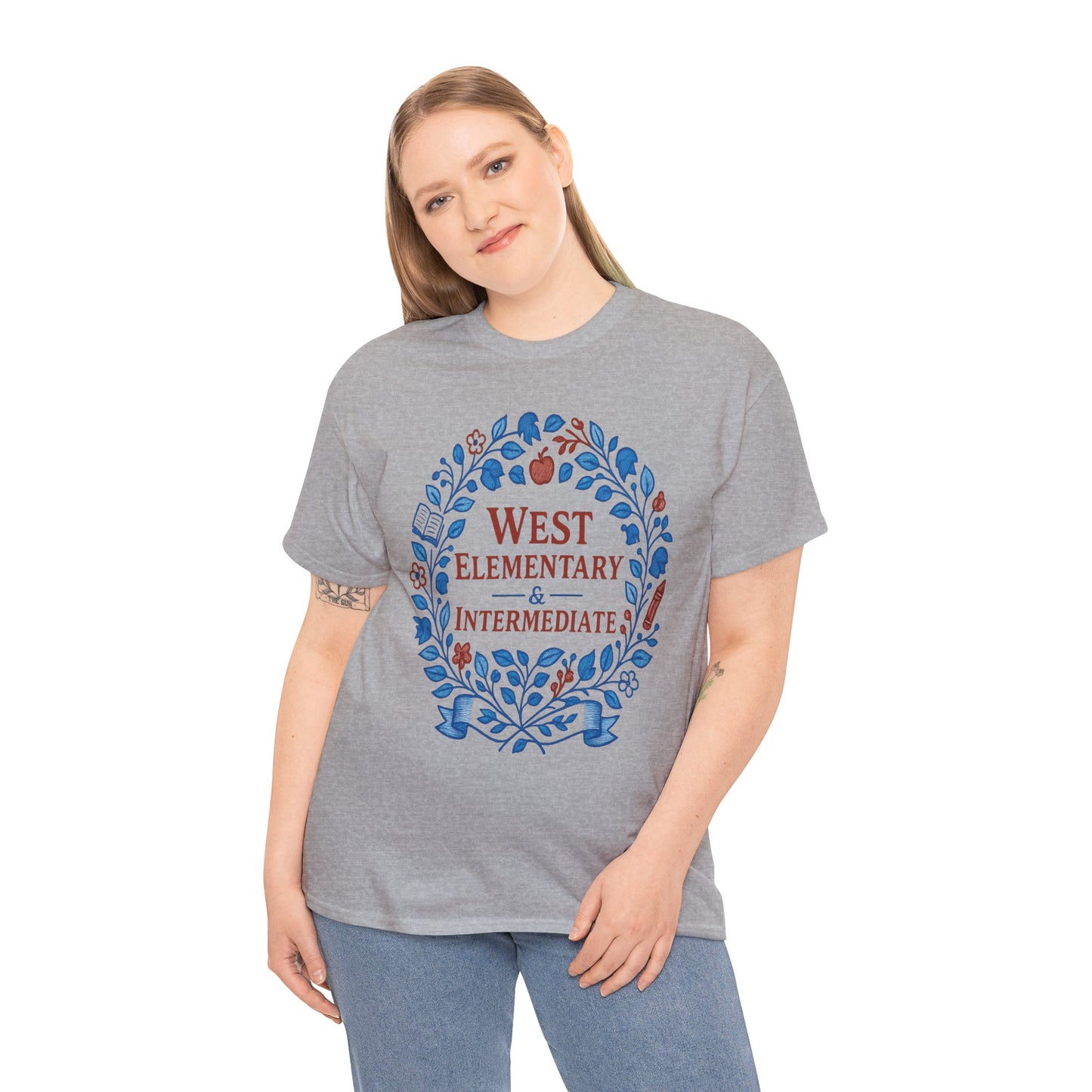 Floral West Intermediate Spartan Gildan Tee