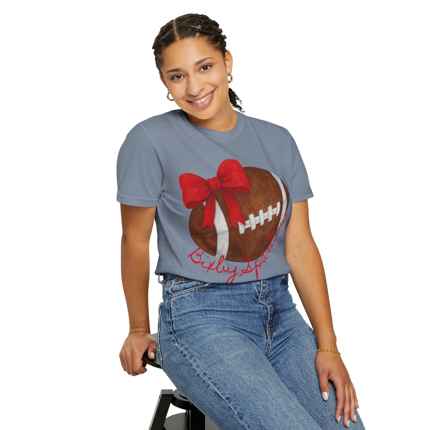 Cheer and Football Comfort Colors Tee