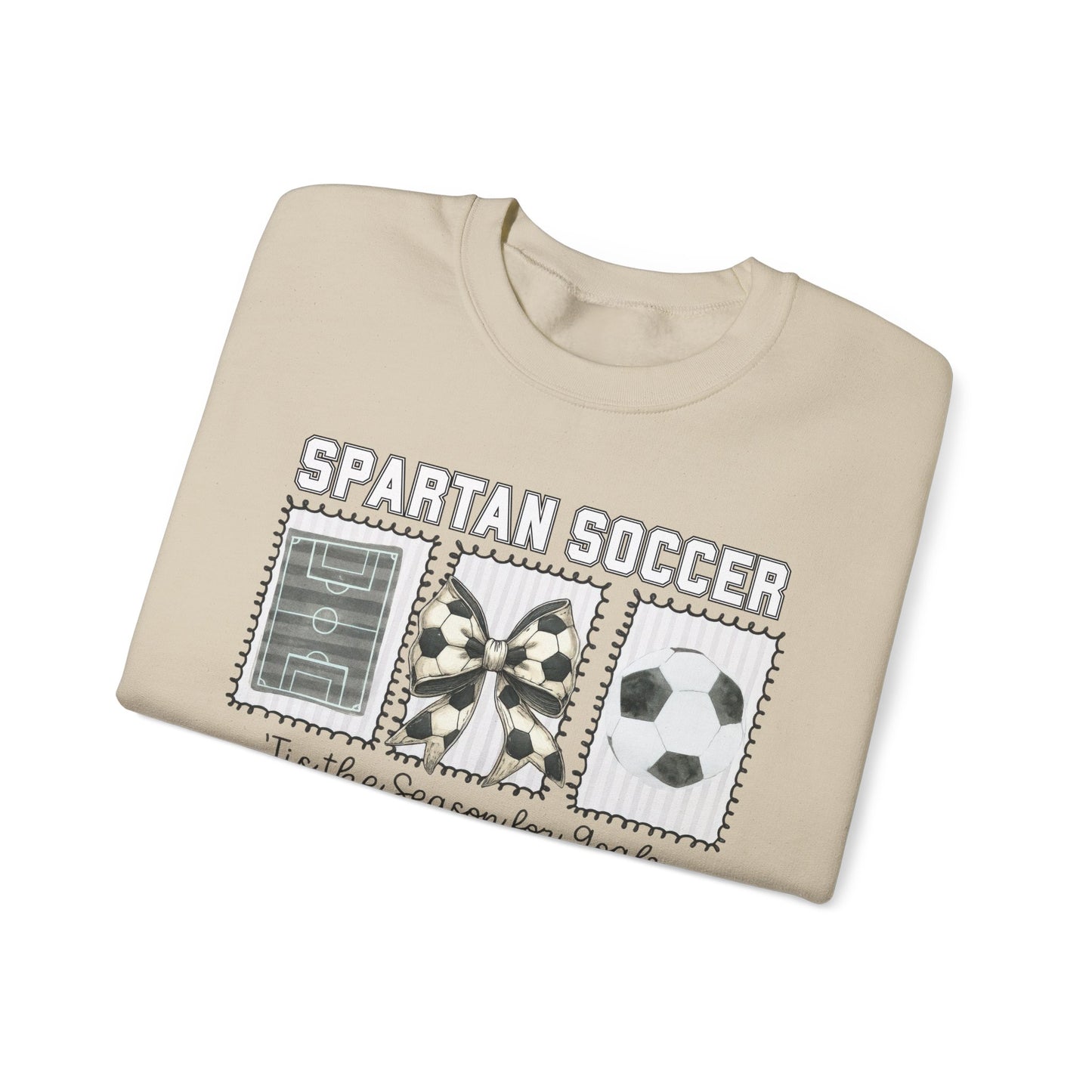 Spartan Tis The Season For Goals Gildan Sweatshirt