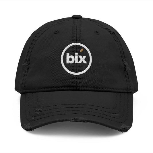 Lowercase bix Distressed Washed Dad Hat